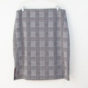 Light Academia Y2K Plaid A-Line Skirt Preppy Officewear Apt. 9 Size XL